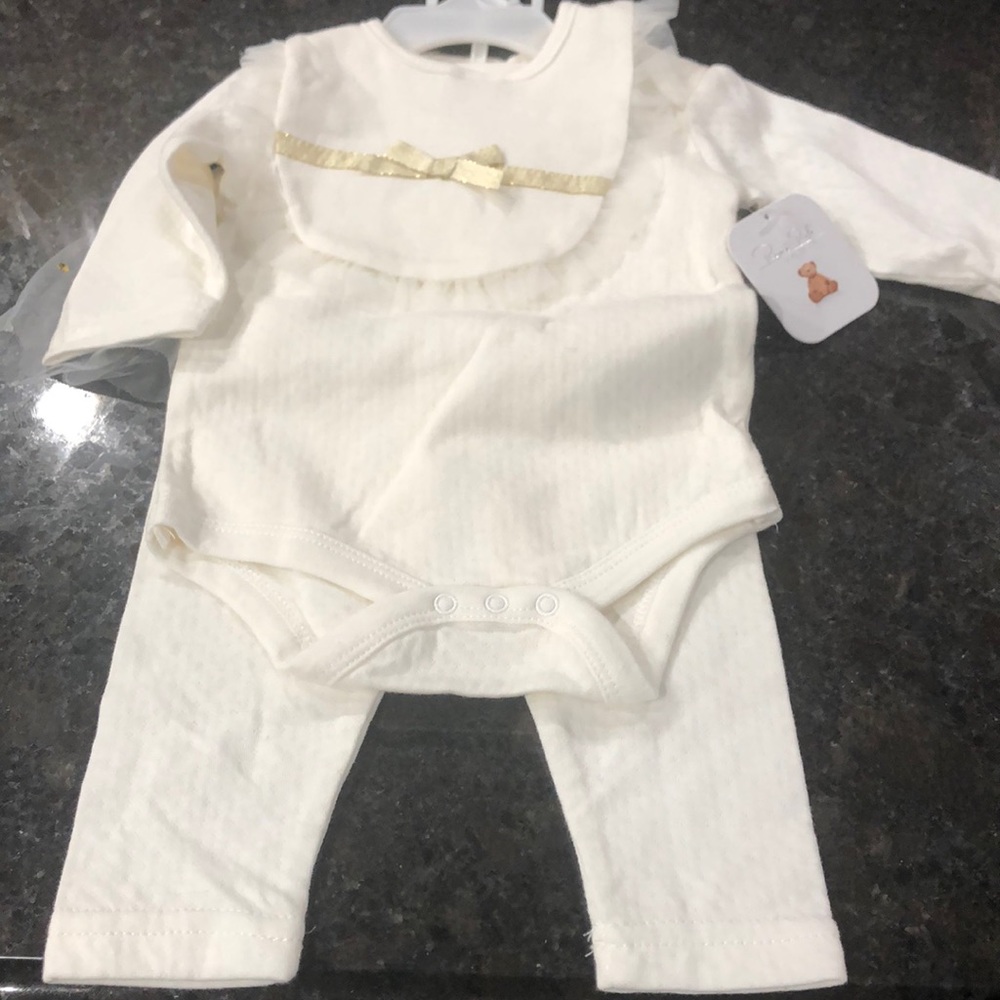 3 Piece baby girl outfit